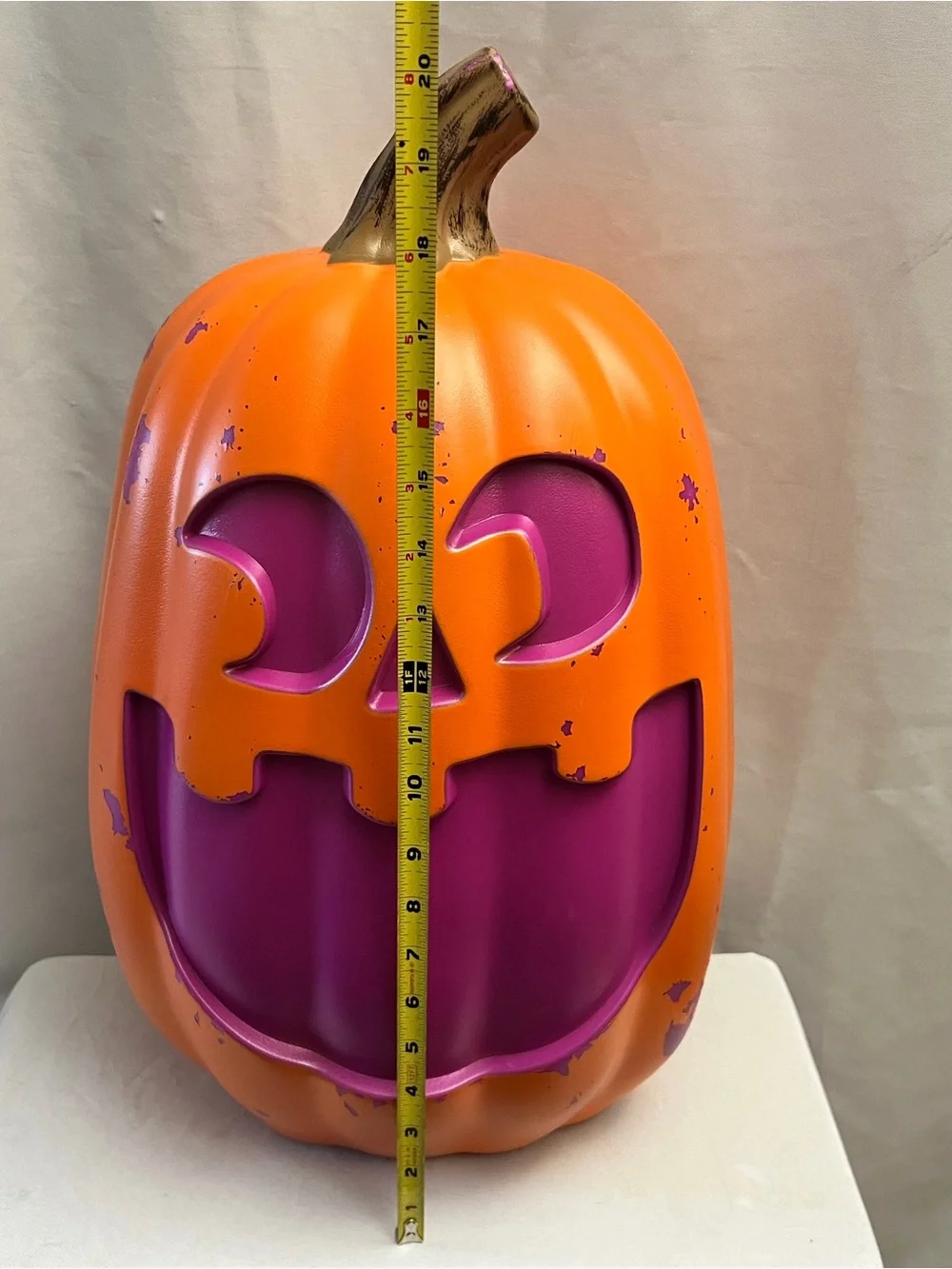 Seasons Halloween Light Up Pumpkin Set Jack O Lantern & Spider LED